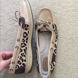 Cheetah sperry women’s shoe
